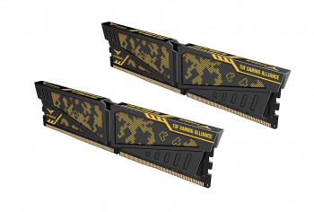 Team T-Force Vulcan TUF Gaming Alliance 16GB (2x8GB) 3600MHz CL18 DDR4 Gaming Ram (TLTYD416G3600HC18JDC01)