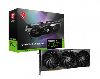 MSI GEFORCE RTX 4060 TI GAMING X SLIM 16G GDDR6  HDMI DP 128BIT