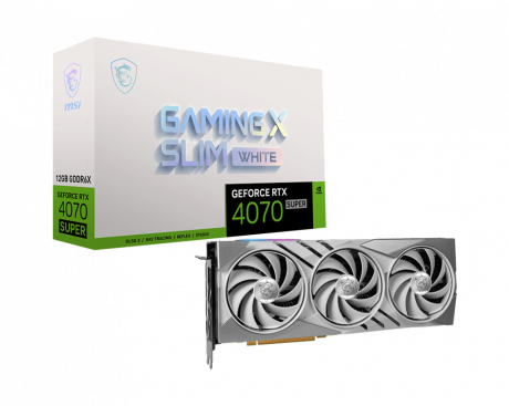 MSI GEFORCE RTX 4070 SUPER 12G GAMING X SLIM WHITE