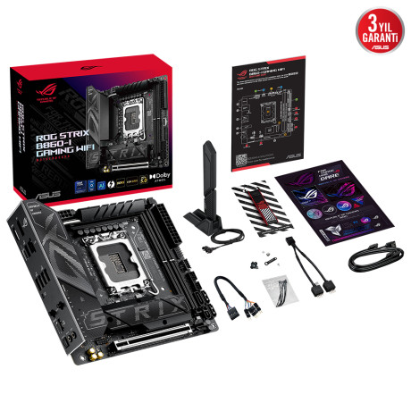 ASUS ROG STRIX B860-I GAMING WIFI LGA1851 DDR5 DP HDMI ANAKART